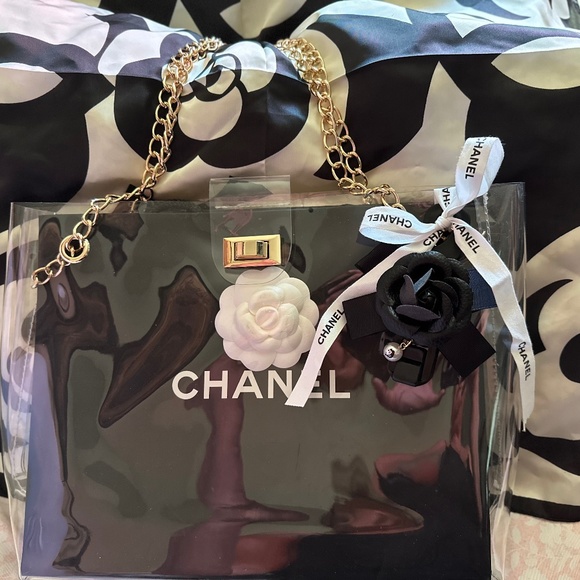 Accessories - Chanel Shopping Bag /Just Bag with Clear Hand Bag .Price is firm!